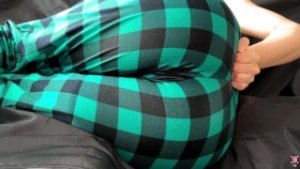 Squirt Left and Right: Girl Forgot to Take Off Her Pajama Pants