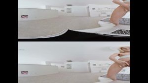 VR BANGERS-Elsa Jean Skype sex with sexy blonde Teen