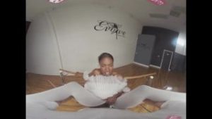 VRBangers.com-Sexy Ebony Ballerina gets her pussy stretched and fucked hard