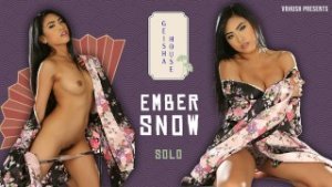 VRHUSH Ember Snow toys her tight Asian pussy