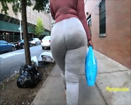 Epic chocolate Monster Bbw thickness candid capture OMFC