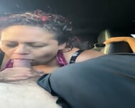 Calif 626 BBW Slut Car Blowjob And Swallow