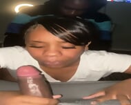Ebony bbw got woken up outta her sleep to take hubbys friends bbc