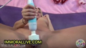 BUSTY BLONDE SHOCKED by Her FIRST SQUIRT