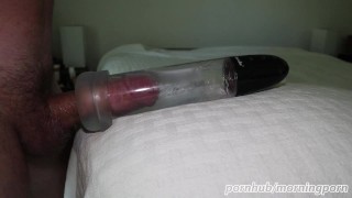My BestVibe penis pump sucks the cum out of my cock Very intense male solo cumming