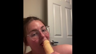 Naughty Violet Brunette Gives Jerk Off Instructions