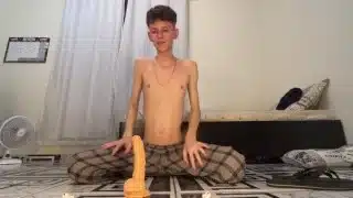 Leaked: Kedoimath’s OnlyFans | Twink riding a big dildo
