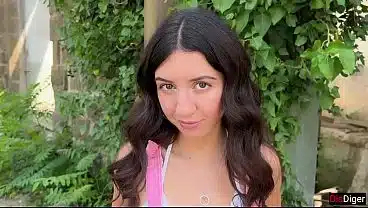 Peeing Teen Caught in Abandoned Place and Fucked in Tight Pussy Creampie