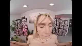 FuckPassVR – Tour guide Sky Pierce seduces you with her perky VR tits and tight pussy