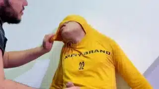 Young blonde is spanked and wedgie