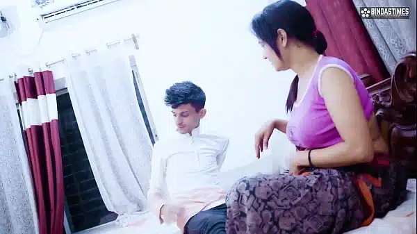 Desi Indian Chulbuli Bihari Bhabhi Surprises to see Devar Huge Cock ( Hindi Audio )