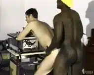 Hot interracial sex with handsome guy