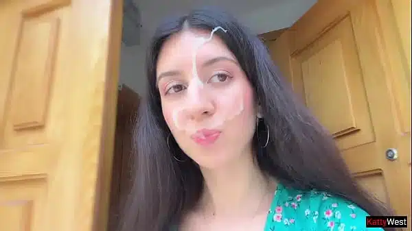 Hottie Lost the Game and Had to Walk with Cum on Her Face – Cumwalk