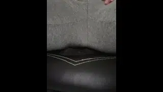 Masturbation In Sweats With Vibrator On Mini Dick And Inside Boy Pussy, FTM Attempt To Squirt