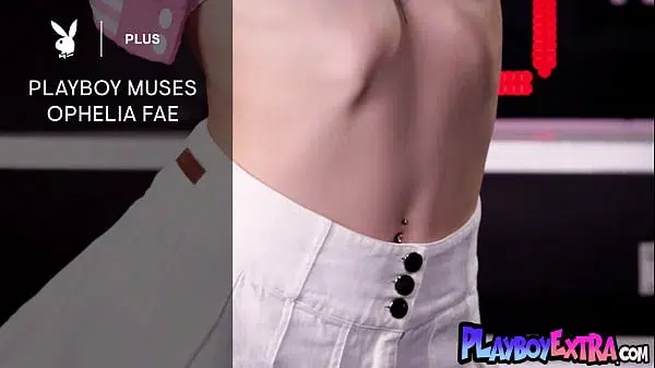 Naked teen Ophelia Fae turns the bleachers into her own private runway