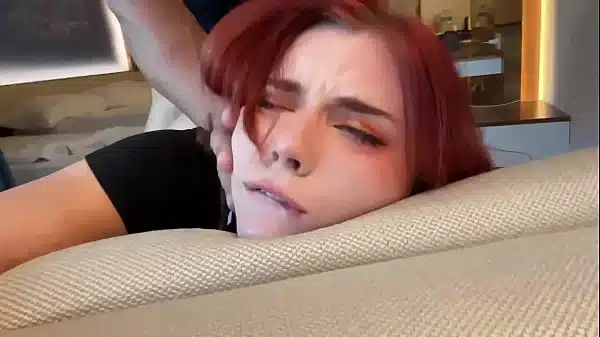 Redhead Hard Fucks and Deep Blowjobs Stranger’s Big Cock till Cum in Mouth in the Hotel