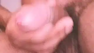 Rubbing my uncut cock until I cum