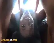 Sexy Natural Tits Black Hottie RAMMED ROUGH By Big White Cock American