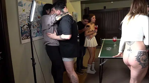 Strip-pong stream with argentinian pornstars gets hot! Knock Knock Club