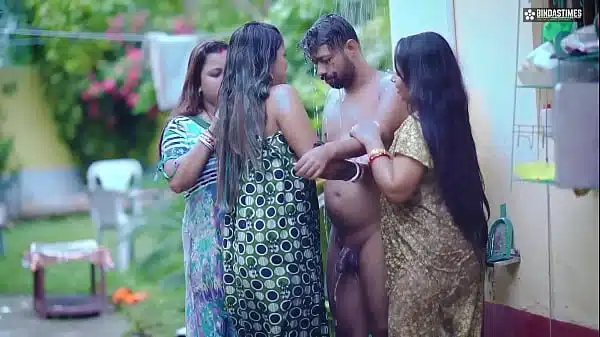 Three Horny Bhabhi Fucked By an Indian Dudhwala when their husband not at home ( Full Hindi Movie )