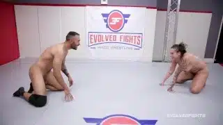 Tori Avano mixed nude wrestling Oliver Davis in winner fucks loser battle