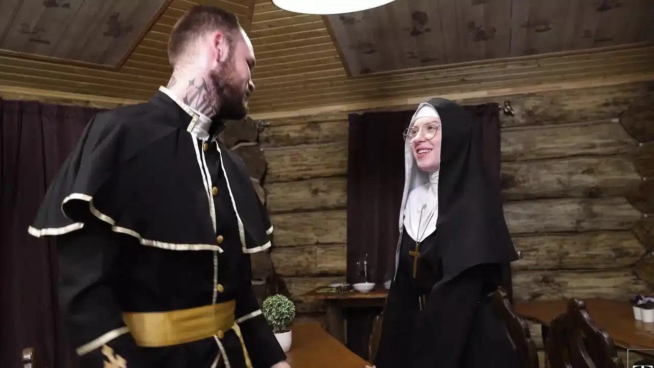 Vicious monastery Part 5.A holy father has to take care of all his nuns