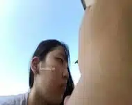 vietnamese cute teen outdoor blowjob old man
