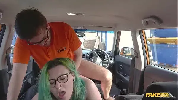 The SEX PARTY test for a orgy newbie with BBW – Fake Driving School