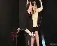 Tied Blondie Used By Her Master