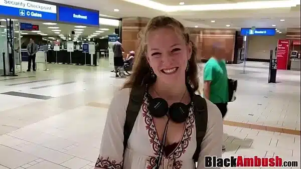 Young babe banged by devious BBC facial