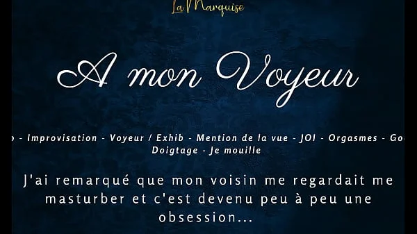 A mon voyeur – French audio female solo multiple orgasm exhib