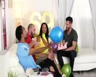 Always Horny Big Boobs Granny Rita Gets DP’d For Birthday Fuckathon