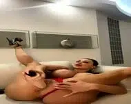 Bimbo With Red Lingerie