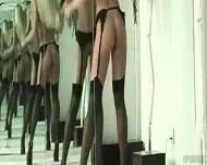 Lingerie girl dance perfectly