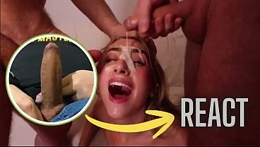 React: Slut Gets SPITROASTED then does CUM WALK in public – Lily Phillips