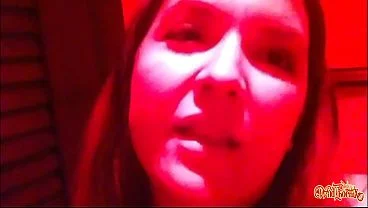 Red-Lit Thrill: Public Bathroom Masturbation at the Club