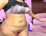 Sexy Indian Girl Fucking Own Asshole Riding Dildo Webcam