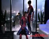 SPIDER GIRL BANGED BY SUPERHEROES . LULA