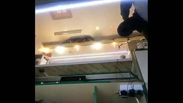 This hot milf with long legs doesnt mind working in short dress and pearl micro thongs for extra cash