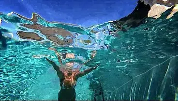 UNDERWATER ANAL ASS LICK FACE FUCK CUM EAT