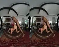 UP CLOSE VR You Watch Your Hot Wife Nina White Fuck Her Stallion Personal Trainer CUCKOLD POV