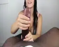 Handjob by Brunette Girl
