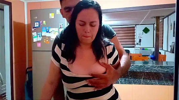 My stepson’s friend came over to fuck me while I was washing dishes.