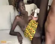 Sexy Dark Skin Ebony Rides Big White Cock POV Get Booked