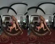 UP CLOSE VR You Watch Your Hot Wife Nina White Fuck Her Stallion Personal Trainer CUCKOLD POV