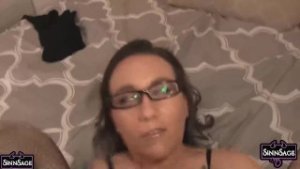 Brunette Sinn Sage Does A Striptease And Gets Hard Fucked!