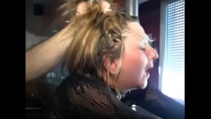 French woman gets handcuffed, spanked hard, gets hard bdsm, whipped, tied up by her masked master ma