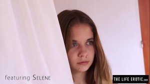 Little teen with a hairy pussy fingers her asshole then masturbates to orgasm