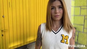 PutaLocura – Skinny latina rubia Ashley Ross es pillada por Torbe y follan duro