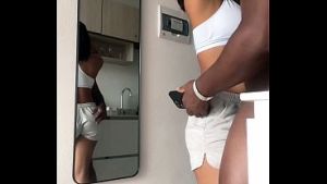 She gets on her knees to eat all my cock with her little mouth -amateur couple- nysdel